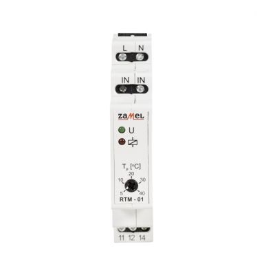 Regulator temperatury RTM-01 5-40stC bez sondy 230V AC ZAMEL (EXT10000114-WPL)